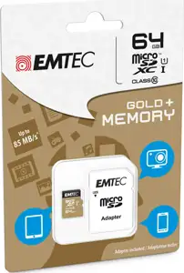 microSDXC 64GB Class10 Gold+