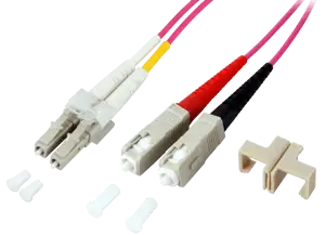 EFB Duplex Jumper LC-SC 50/125,OM4,LSZH,violett,2.0mm,5m