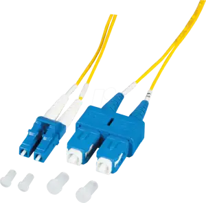 EFB Duplex Jumper LC-SC 9/125, OS2, LSZH, gelb, 2.0mm, 2m