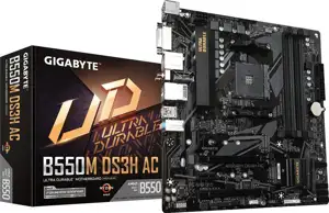 Gigabyte B550M DS3H AC - 1.X - motherboard - micro ATX - Socket AM4 - AMD B550