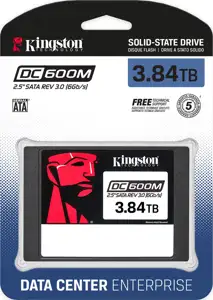 Kingston DC600M Enterprise SATA SSD 3,84 TB 2,5 zoll 3D TLC NAND