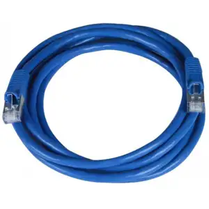 S/FTP 26 AWG, CAT7 Raw Cable, CAT6a Modular plugs, 5 m, Blue