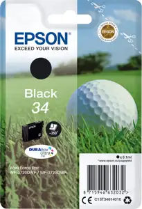 TIN Epson Tinte 34 C13T34614010 Schwarz bis zu 350 Seiten