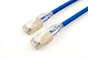 S/FTP 26 AWG, CAT7 Raw Cable, CAT6a Modular plugs, 3 m, Blue