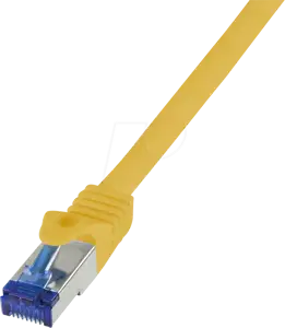 Logilink patch kabel Ultraflex, Cat.6A, S/FTP, žuti, 0,5 m