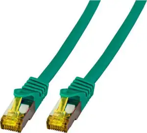 EFB RJ45 patch kabel S/FTP, Cat.6A, LSZH, Cat.7 sirovi kabel, 0,25 m, zeleni