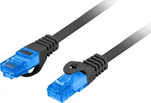 PATCHCORD KAT.6A S/FTP LSZH CCA 3M crna FLUKE PASSED LANBERG
