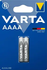 2x AAAA Alkaline Batteries, 1.5V, 2 pcs