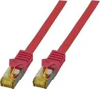 EFB CAT6a ROT 0,25m Patchkabel S/FTP PIMF
