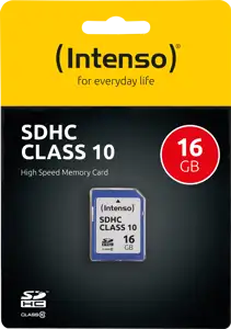 16GB SDHC, Class 10