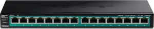 TRENDnet 16-Port Gigabit PoE+ Switch(123W)