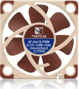 Noctua NF A4x10 PWM Computer case Fan 4 cm Beige, Red
