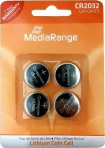 Lithium Coin Cell, CR2032, 3V, 220mAh, 4 pack