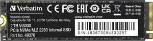 SSD 2TB Verbatim Vi3000 Internal PCIe NVMe M.2