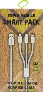 SMART PACK KABEL 3u1 TypeC/Micro USB/Lightning-USB