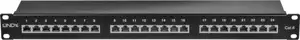 LINDY Cat6 Patchpanel 24p STP 1HE Schwarz