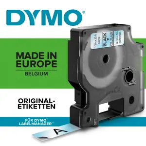 DYMO D1 poliesterska traka vrijedno pakiranje 9mmx7m crno->bijela 10kom