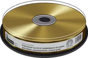 MediaRange CD-R 700MB/80min TRUE GOLD blank Cake 10pcs