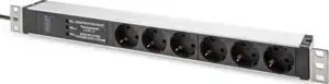 DIGITUS PDU 1HE 6x Schuko 16A Ausgänge 230V16A schwarz