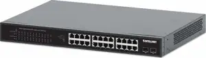 Intellinet 561891 Switch 24x RJ45 Gigabit POE+ 370W, 2x SFP Gigabit, manual VLAN