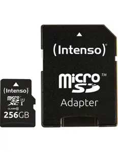 SD MicroSD Card 256GB Intenso SDXC UHS-I Class10
