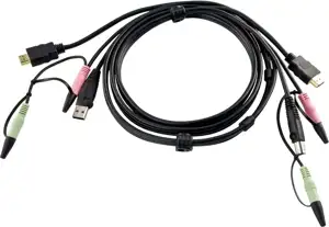 ATEN 2L-7D02UH - video / USB / audio cable - 1.8 m