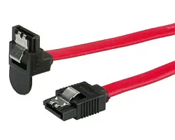 Roline SATA3 6.0Gbit/s kabel, kutni, metalne kopče, 1.0m 11.03.1565