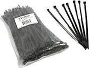 NaviaTec CTIE-250, cable tie black 200mm x 4.8mm, 100 pcs polybag