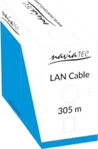 Kabel mrežni UTP, Cat. 5e, 305m, Bakar, 24AWG, Tvrdi, Sivi