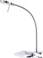 EcoVision LED stolna svjetiljka 5W, 3000K - topla bijela, kromirana