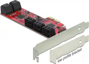 PCI Express Card > 10 x internal SATA 6 Gb/s – Low Profile Form Factor