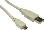 Roline VALUE USB2.0 kabel TIP A na micro USB B (M/M), 0.8m, bež S3151