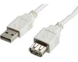 USB kabel 1,8m, Roline A-A (M/F), 1.8m, bež S3112