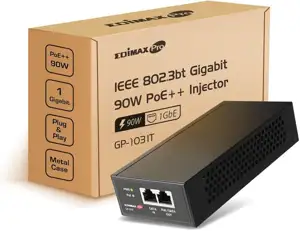 EDIMAX Injektor PRO PoE++ Gigabit GP-103IT (90Watt Ausgangs.