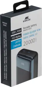 Rivacase VA1075 20000mAh 45W Quick Charge 3.0 portable battery.
