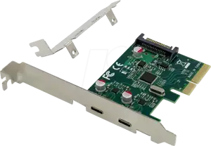 CONCEPTRONIC PCI Express Card 2-Port USB-C 3.2 Strom erford.