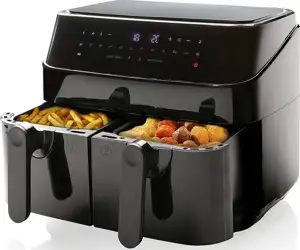 Emerio hot air fryer, Smart Fryer, 3.6+3.6L, Cool touch