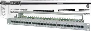 CAT 6a Class EA patch panel, shielded, 24 ports