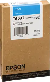 Tinta Epson T603200, Cyan