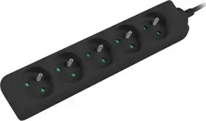 Lanberg 5 sockets PL 3.0m black