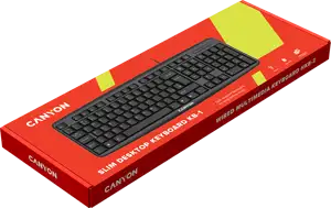 Tipkovnica Canyon CNE-CKEY01-AD, USB, Waterproof, Black, Retail, Adriatic layout