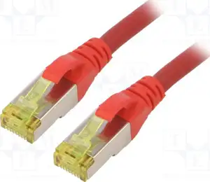 DIGITUS CAT 6A S/FTP patch kabel, 1m, crveni