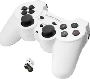 Esperanza EGG108W Gaming Controller Black, White RF Gamepad Analogue / Digital PC, Playstation 3