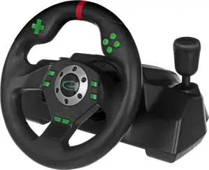 Esperanza EGW101 Gaming Controller Steering wheel Playstation,Playstation 3 Digital USB Black,Green
