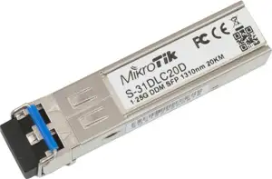 MikroTik SFP (1.25G) module, 20KM, Single Mode, S-31DLC20D
