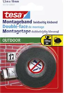 Traka ljepljiva obostrana 19mm/1,5m spužvasta Outdoor Tesa blister
