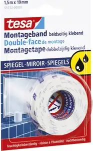 Traka ljepljiva obostrana 19mm/1,5m spužvasta Mirror Tesa blister