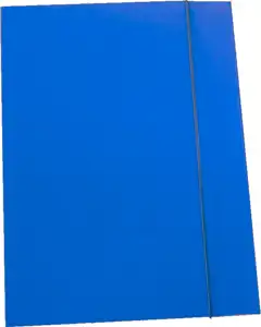 Fascikl klapa s gumicom karton plastificirani A4 Fornax plavi