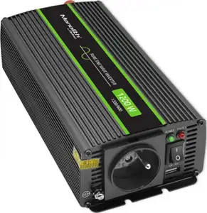 Qoltec Monolith power adapter/inverter Auto 1200 W Black