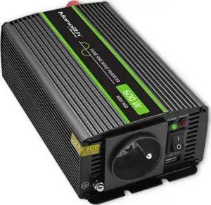 Qoltec Monolith power adapter/inverter Auto 600 W Black